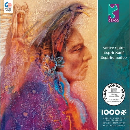 Ceaco Native Spirit Soul Of The Crow 1000 Piece Jigsaw Puzzle
