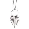 thumbnail image 1 of White Stainless Steel necklace Rolo with pendant Fancy 20 in 1.93 mm, 1 of 3