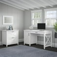 thumbnail image 6 of Maykoosh Beachy Beauty 54W Computer Desk With Storage And 2 Drawer Lateral File Cabinet, 6 of 8