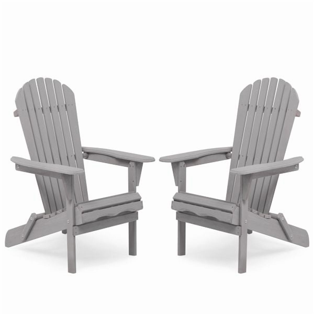 Wood Lounge Patio Chair for Garden Outdoor Wooden Folding Adirondack Chair Set of 2 Solid Cedar Wood Lounge Patio Chair for Garden  Lawn  Backyard