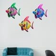 thumbnail image 6 of SDJMa Metal Fish Wall Decor, Vivid Colorful Fish Wall Art Decor Sculpture Hanging for Indoor Outdoor, Metal Wall Art Sea Life Sculpture for Garden, Home Decoration, 6 of 7
