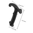 thumbnail image 2 of OUNONA 2 Pcs Bâtons de Randonnée en Plastique Noir en Forme de T avec Prise pour Randonneurs Expérimentés Poignées de Béquille, 2 of 8