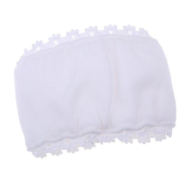 Tirantes Tubo De Encaje Blanco Para 1/6 Bjd Muñeca Ropa Interior Baoblaze Muñeca Top sin tirantes