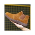 thumbnail image 4 of UKAP Mens Safety Shoes Steel Toe Work Boots Anti-smash Protection Boot Working Chelsea Booties Non-slip Camel 11, 4 of 9