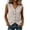 Khaki, variant on Women's Cotton Eyelet Tank Top Summer Breathable V-Neck Sleeveless Tee Tank Loose Fit Casual Boho Beach Vacation Tops Blue