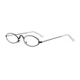 thumbnail image 4 of Gafas pequeñas ovaladas retro de marco completo con cara redonda, marco opcional multicolor, gafas pequeñas para adultos a la moda, 4 of 5
