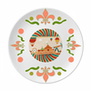 A Day At The Circus Pattern Flower Ceramics Plate Tableware Dinner Dish