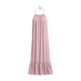 thumbnail image 5 of Elvqul Womens Pullover Dress Halter Long Dress Summer Plain Sleeveless 2026 Pink Cami Dresses for Women, 5 of 7