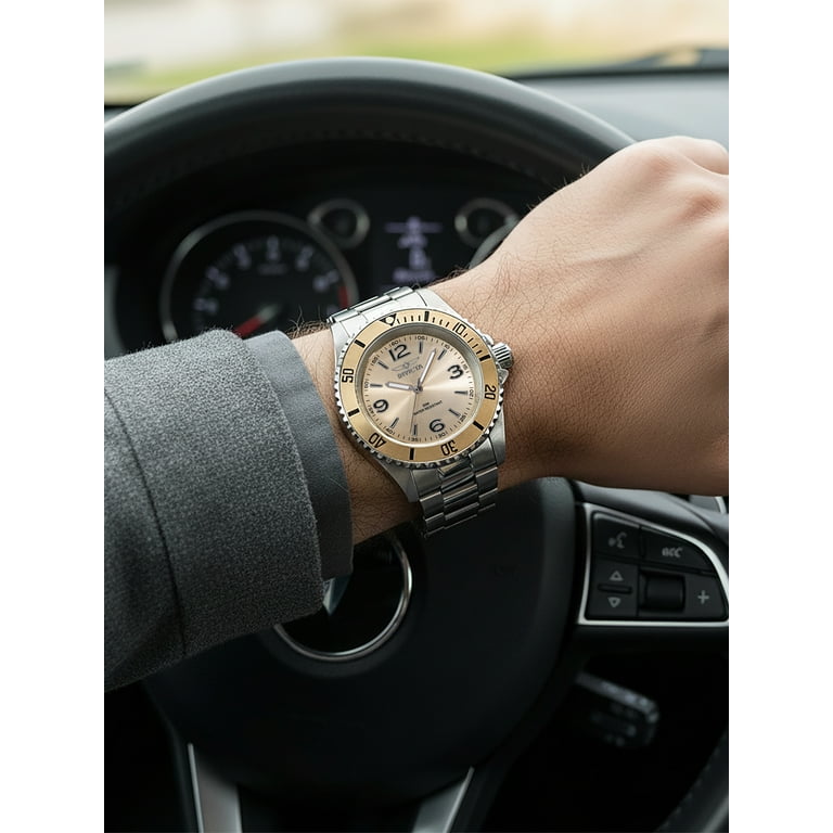 Invicta 49347 Pro Diver Silver Gold Face - Walmart.com
