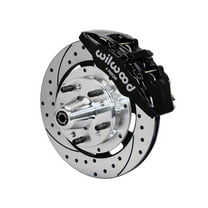 Wilwood 140-12836-D Dynapro 6 Front 12.19" Brake Kit, Drilled Rotors, Black Calipers, For 1979-1981 F-Body & 1978-1985 Buick, Chevrolet, Oldsmobile, Pontiac, GMC W/OEM 11" Rotor