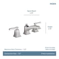thumbnail image 6 of Moen Tv6220 Boardwalk 1.2 GPM Widespread Bathroom Faucet - Bronze, 6 of 7