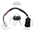 thumbnail image 3 of WINOMO Ignition Lock Cylinder Starter Switch Lock Keys for All Terrain Vehicles Motorcycle Electric Vehicles (Black), 3 of 4