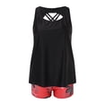 thumbnail image 6 of Swimsuit For Women Tankini 3 Piece S Swim Tank Top With Boy Shorts And Bra Swimwear Summer Holiday Beach Wear Red S, 6 of 7