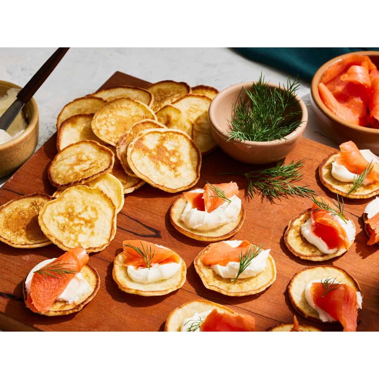 Caviar Star French Mini Blinis, 2 inch, Small Pancakes, 16 ct