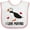 White and Pink, variant on Inktastic I Love Puffins Cute Birdwatcher Boys or Girls Baby Bib