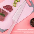 thumbnail image 4 of serony 6Pcs Kitchen Cutlery Set Stainless Cutlery Set Stainless Steel Steel Tableware Non Slip Wheat Straw Peeler for Fruits Vegetables Bread, 4 of 9