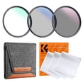 thumbnail image 1 of Kit de filtros de lentes K&F Concept 67 mm UV/CPL/ND4 con paño de limpieza, 1 of 9