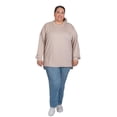 thumbnail image 1 of Cardigan Cuello Redondo LOVE MY FIT Plus Size Beige XL, 1 of 10