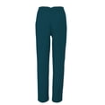 thumbnail image 5 of Women's Elastic High Waist Cropped Work Pants with Pockets, Professional Office Trousers with Hidden Zipper, Comfortable Suit Pants for Casual Wear, Business Attire, and Multiple Occasions E XL, 5 of 5