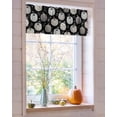 thumbnail image 4 of Valances for Windows Dots Pumpkin Rod Pocket Cafe Window Treatments Valance Curtains for Kitchen Bathroom Laundry Basement Windows 60"x18", 4 of 6