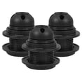 thumbnail image 1 of KAKOWELY lampharp holder base 3PCS E27 Double Ring Light Holder Black Lamp Shade Collar Rings Full Thread Lamp Adapter Socket for Pendant Lamps Installation, 1 of 5