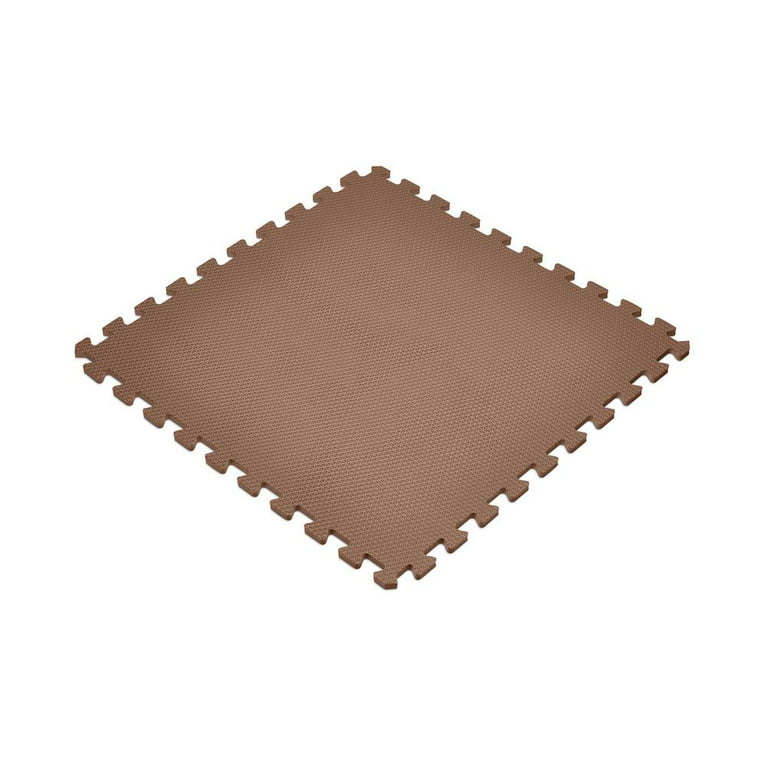 Norsk Brown 24 in. x 24 in. EVA Foam Non-Toxic Solid Color Interlocking Tiles (192 sq. ft. - 48 tiles) Norsk Brown 24 in. x 24 in. EVA Foam Non-Toxic Solid Color Interlocking Tiles (192 sq. ft. - 48 tiles)