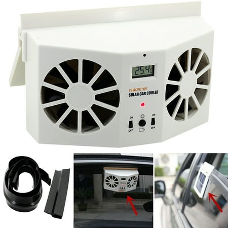 Solar Powered Car Window Air Vent Ventilator Mini Air Conditioner Cool Fan