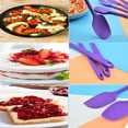thumbnail image 6 of Flat Spatula & Spoon Spatula 11.2in 600°F Heat Resistant Silicone Bowl Scraper, Flexible Rubber Kitchen Cooking Mixing Utensil with Upgraded Non-Stick Surface, 6 of 7