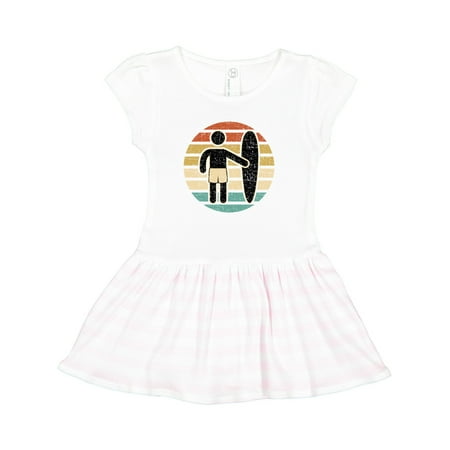 

Inktastic Surfing Retro Sunset for Surfer Gift Toddler Girl Dress