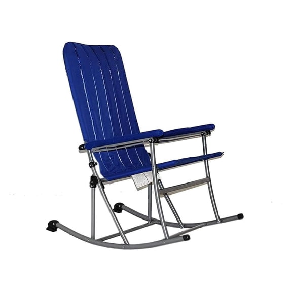 Premium Patio/Outdoor Folding Rocking Chair - Blue