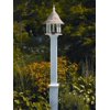 8.75' Handcrafted Pedestal Style White Vinyl Outdoor Yard and Patio Post