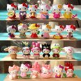 thumbnail image 2 of 6 pièces/ensemble Anime Sanrio Hello Kitty Figurine jouets mignon Kuromi Mymelody cannelle Figurine poupées enfants enfants cadeau de noël, 2 of 4