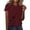 Wine, variant on kaondbfi Summer Tops for Women Women's Spring Round Neck Dandelion Printed Loose Casual Short Sleeved T Shirt Womens Essentials Fashion Clothing