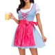 thumbnail image 2 of Vestido de poliéster con estampado bordado para mujer, para festivales, cosplay y sirvientas, 2 of 7