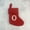 O, variant on 7 Inch Mini Monogram Stocking Red Christmas Initial Letter Cable Knit Stockings, Christmas Stocking Ornament Letter Candy Stocking Ornament, for Fireplace Christmas Holiday Party Hanging Decoration C
