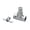 Chrome, variant on T&S Brass - Stop, Straight Loose Key Stop, 1/2'' NPT