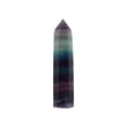 thumbnail image 1 of Quartz Fluorite Naturel Coloré Pierre Crystal Guérison Améthyste Baguette Hexagonale Point, 1 of 8