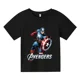thumbnail image 3 of Camiseta de algodón hippie de Marvel Fashion Card Capitán América Spider-Man, camiseta de manga corta de verano para niños, camiseta informal de manga corta súper genial, 3 of 5