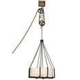 thumbnail image 4 of Meyda 190118 36 in. Cilindro Bartlett Inverted Pendant - Wrought Iron, 4 of 5