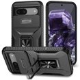 thumbnail image 1 of Funda para GANGXUN Google Pixel 8A - Soporte metálico, Función magnética, Negro, 1 of 5