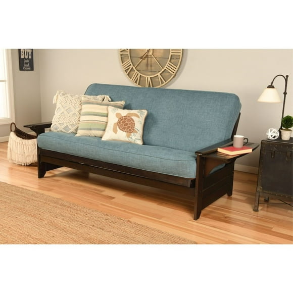 Phoenix Frame-Espresso Finish-Linen Aqua Mattress