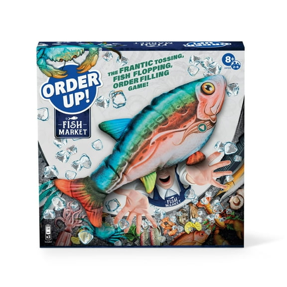 Order Up Fish Market Card Game, Fun Cooperative Board Games for Kids 8 