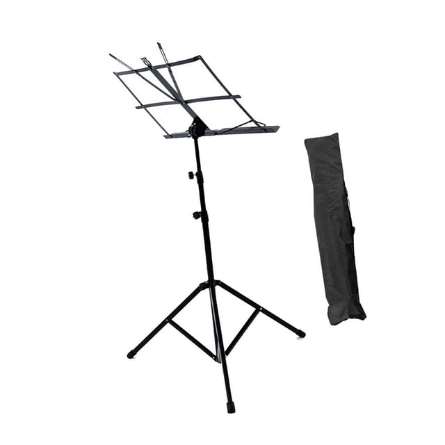 Partido de partituras 25.59 pulgadas-53.15 pulgadas Compact estable no de música plegable ajustable soporte para músicos saxofonistas