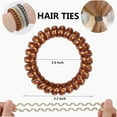 thumbnail image 3 of Phone Cord Hair Ties No Crease with 4 Colors, 10 pcs Spiral Hair Ties,Waterproof Hair Coils for for Any Kinds of Hair, 3 of 4