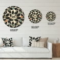 thumbnail image 4 of Designart 'Black and White Geometric Pattern XII' Mid-Century Modern Wood Wall Clock, 4 of 5