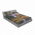 thumbnail image 3 of Ambesonne Landscape Fitted Sheet & Pillow Sham Set, Forest Night Swamp Art, Twinxl, Multicolor, 3 of 3