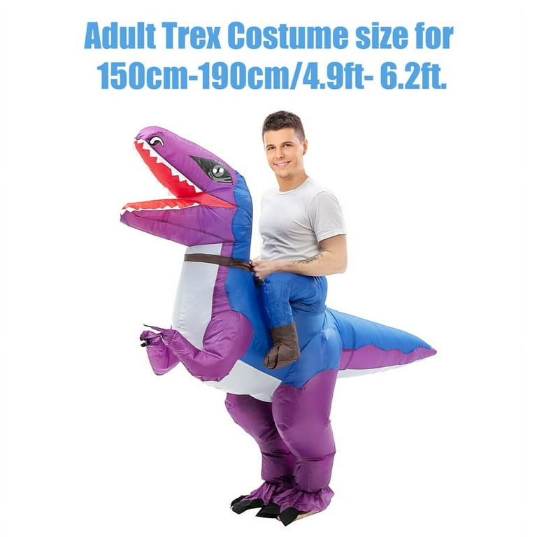 Deguisement Dinosaure Gonflable T-Rex Violet