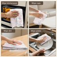 thumbnail image 6 of 2 Pcs Pioneer Flower Floral Print Pattern Kitchen Towels, Funny Microfiber Dish Towel Set, 18" X 26" Tea Towels, 6 of 6