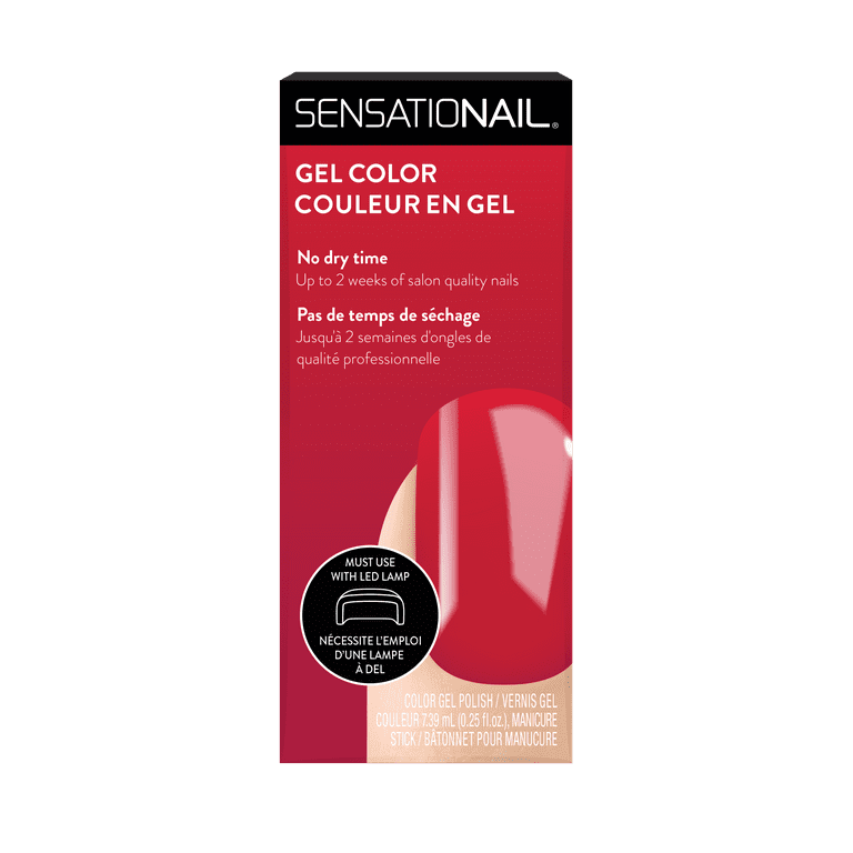 ($35 Value) Sensationail Pink Chiffon Gel Nail Polish Kit, 8 Piece, Size: 0.50 fl oz