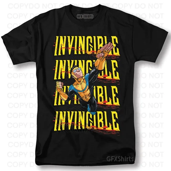 Invincible Shirt Mark Invincible Anime Superhero Graphic Design T-Shirt